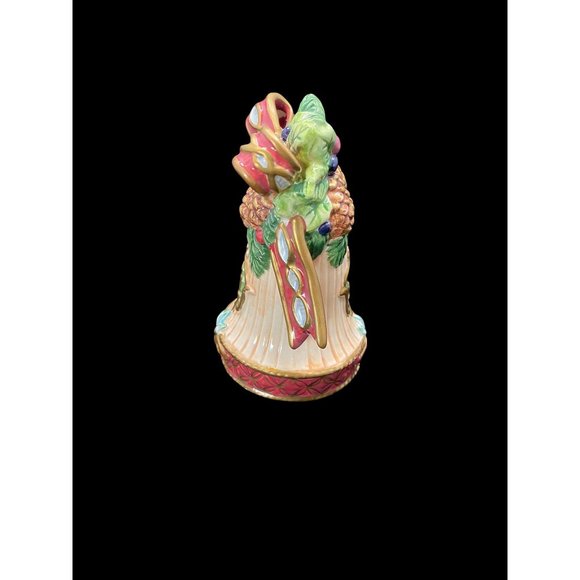 Fitz And Floyd Collector's Series Bells Florentine Christmas Annual Bell 1998 Ed - Picture 4 of 9